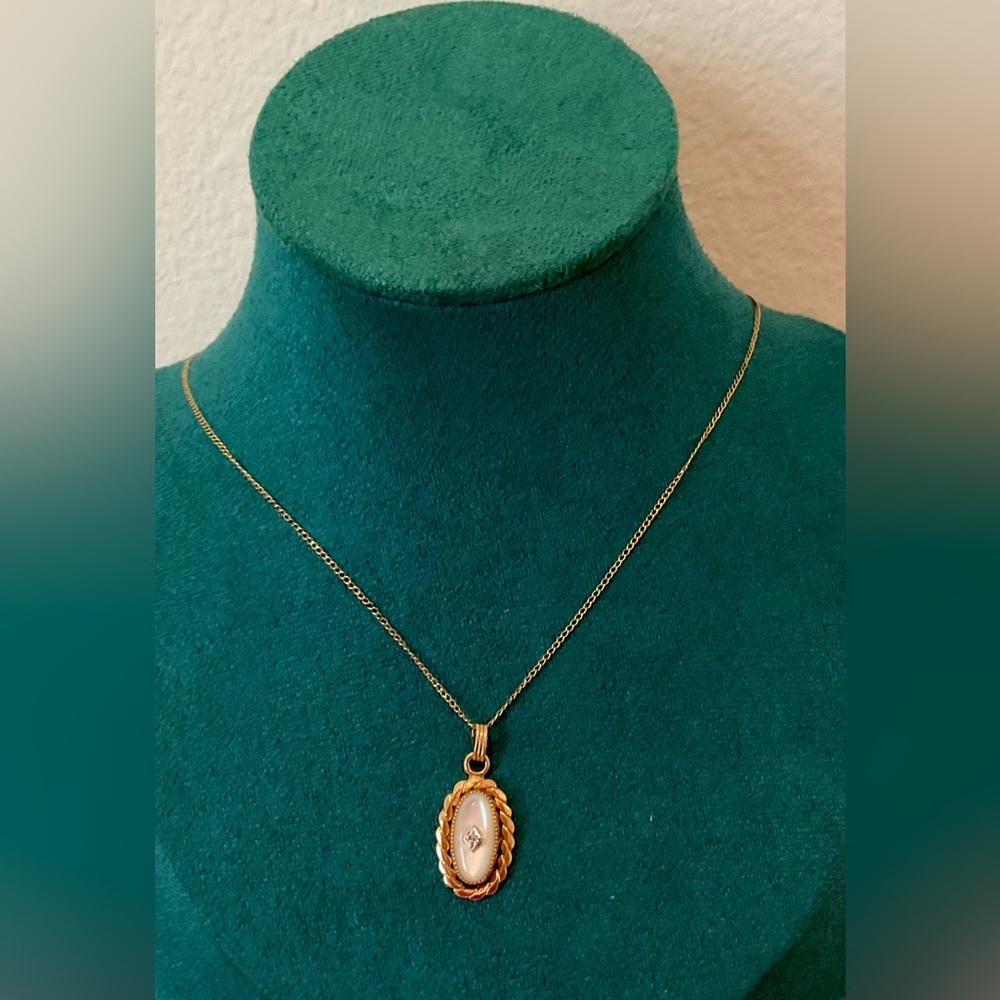 Vintage Opal Gold Filled Necklace